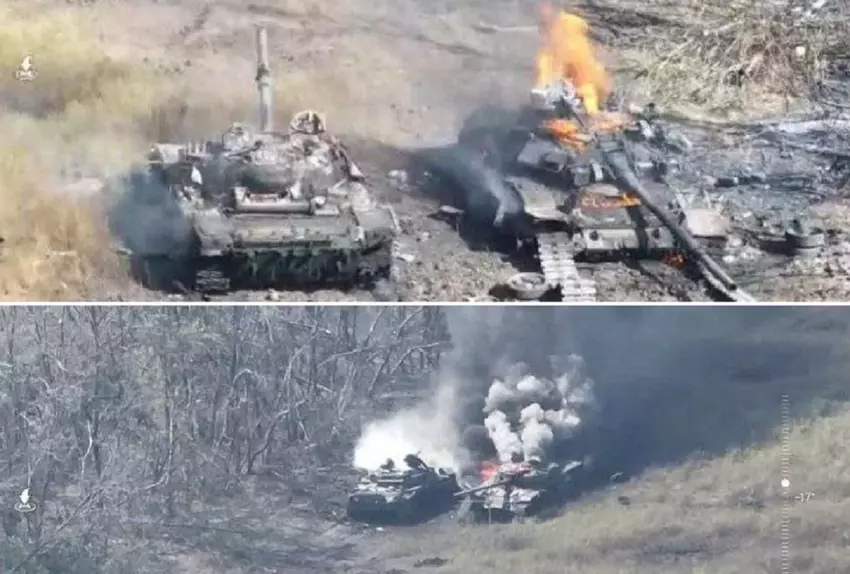 Een kamikaze drone van $500 heeft een zeldzame Russische T-90A tank vernietigd die minstens $2,5 miljoen waard is.