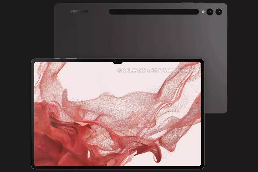 14,6" scherm, Snapdragon 8 Gen 2-chip, eSIM-ondersteuning en 11200 mAh batterij: een insider heeft renders en specs van de Samsung Galaxy Tab S9 Ultra gepubliceerd.