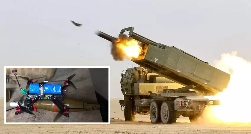 Oekraïense FPV drone Pegas en HIMARS hebben een paar Russische 2S5 Giatsint-S zelfrijdende houwitsers vernietigd.