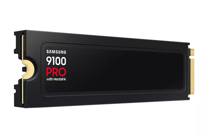 Samsung 9100 Pro SSD met koellichaam