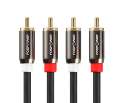 FosPower 2 RCA M/M Stereo Audiokabel