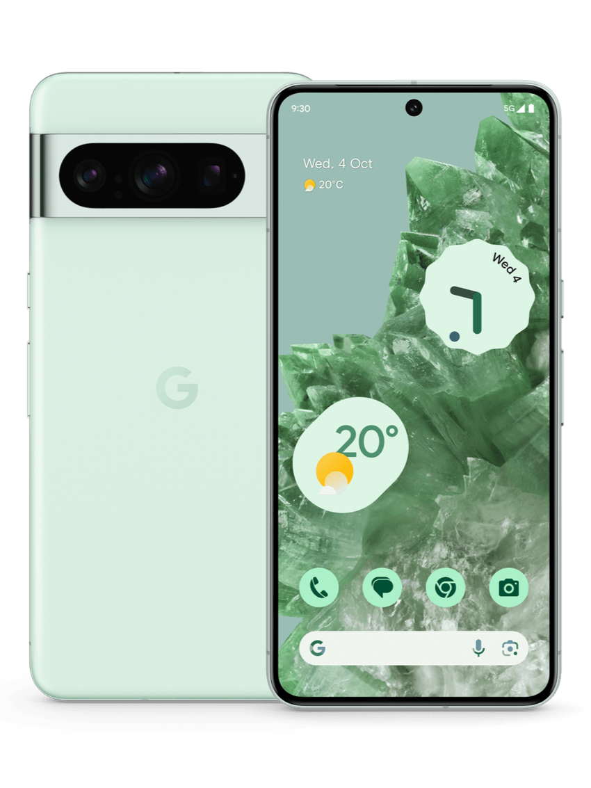 Zo ziet de Google Pixel 8 Pro eruit in de nieuwe Minty Fresh-kleurstelling