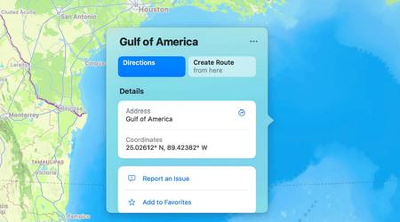 Apple Maps heeft de naam van de Golf van Mexico vervangen, niet alleen voor gebruikers in de VS, maar over de hele wereld