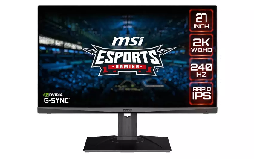 MSI Optix G274QPX: Gaming-monitor met 2K IPS-scherm bij 270Hz en Nvidia G-Sync-ondersteuning voor $380