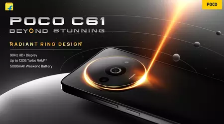 POCO C61: 90Hz-scherm, MediaTek Helio G36-chip en dubbele camera geprijsd vanaf $89