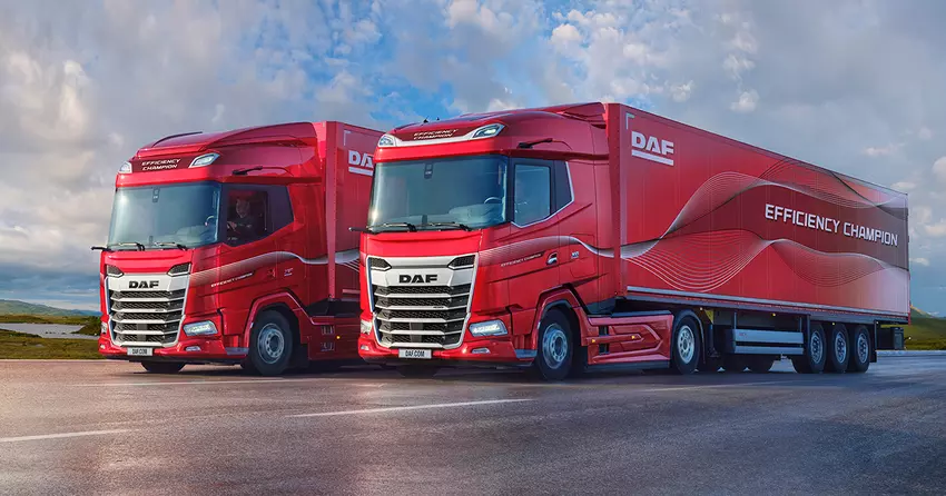 DAF's zuinigste trucks krijgen label 'Efficiency Champion'.