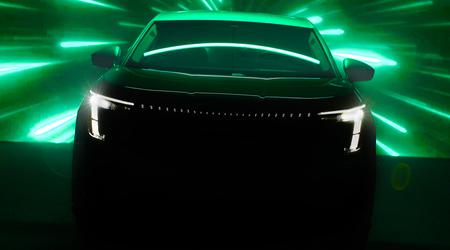 Skoda teaser zevenzits elektrische SUV, toekomstige Kia EV9 concurrent