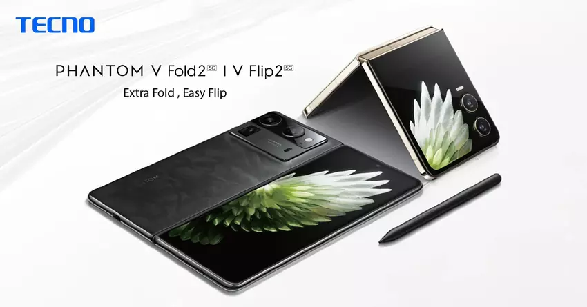 Hoeveel zullen de opvouwbare smartphones Tecno Phantom V Fold 2 en Phantom V Flip 2 kosten?