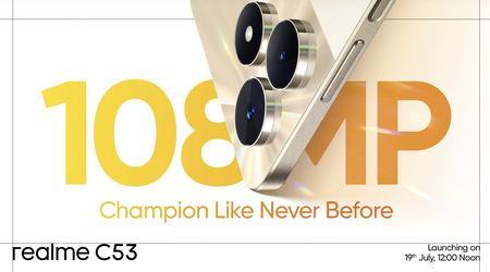 Het is nu officieel: de nieuwe versie van de realme C53 met een 108 MP camera en 5000 mAh batterij debuteert op 19 juli.
