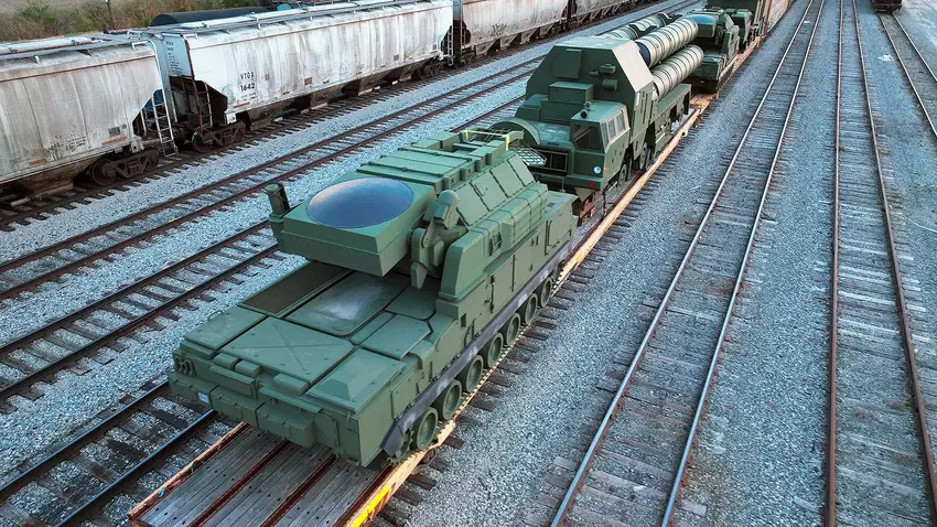 Russische S-300 en Tor-M1 "luchtdoelraketsystemen" staan onverwacht op een spoorweg in Ohio