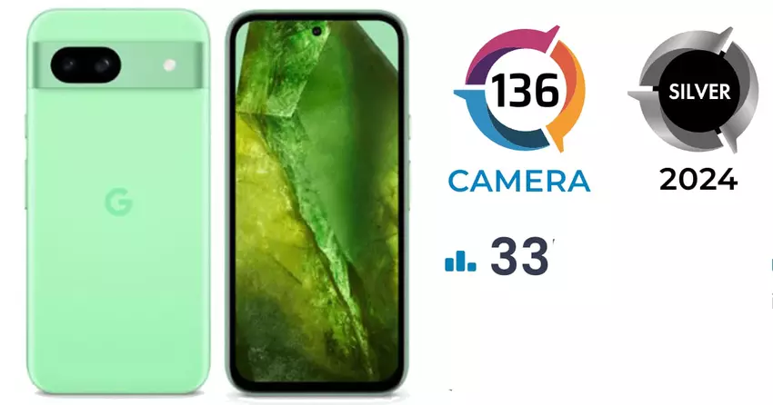 In de DXOMARK-test scoorde de camera van de Google Pixel 8a-smartphone 136 punten: dit is de 2e plaats in het prijssegment ($400-$600).