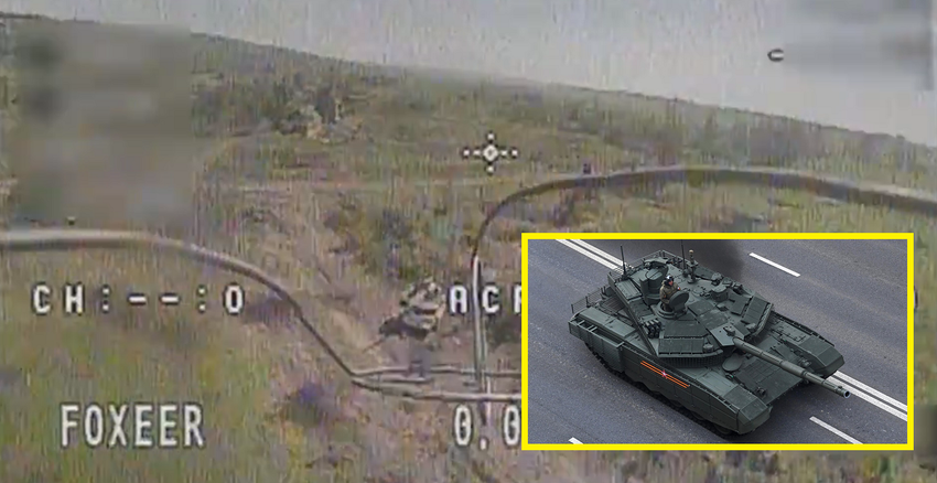Oekraïense FPV-drones raken Russische gemoderniseerde T-90M tank ter waarde van $2,5 miljoen of meer