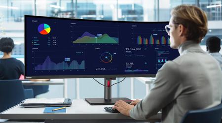 Lenovo ThinkVision P49w-30: Een 49-inch gebogen monitor met 160Hz verversingssnelheid en een prijskaartje van $1900