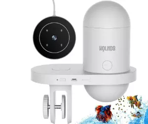 Wolmds automatische visvoederautomaat met 2.5K camera