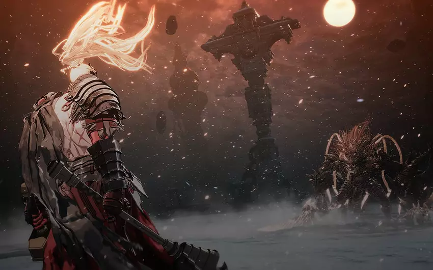 De graphics in De eerste Berserker: Khazan met behulp van 3D cel-shading