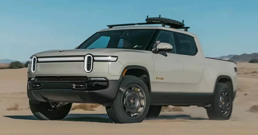 De Rivian R1T en R1S kregen een speciale California Dune Edition met 850 pk.