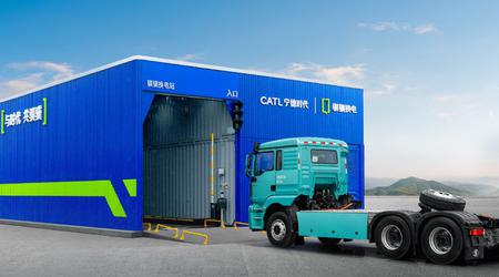 CATL zal tegen het einde van het jaar 300 snelle batterijwisselstations voor elektrische vrachtwagens bouwen