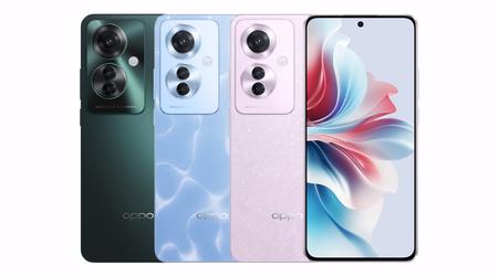 OPPO Reno 11 F: 120Hz OLED-scherm, MediaTek Dimensity 7050-chip, 64 MP camera en IP65-bescherming voor $305