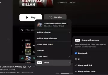 Nieuwe Tidal-functie laat je vrienden nummers ...