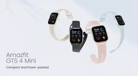 Amazfit GTS 4 Mini op Amazon: smartwatch met GPS, batterijduur tot 45 dagen en Alexa-ondersteuning te koop voor $99 ($20 korting)