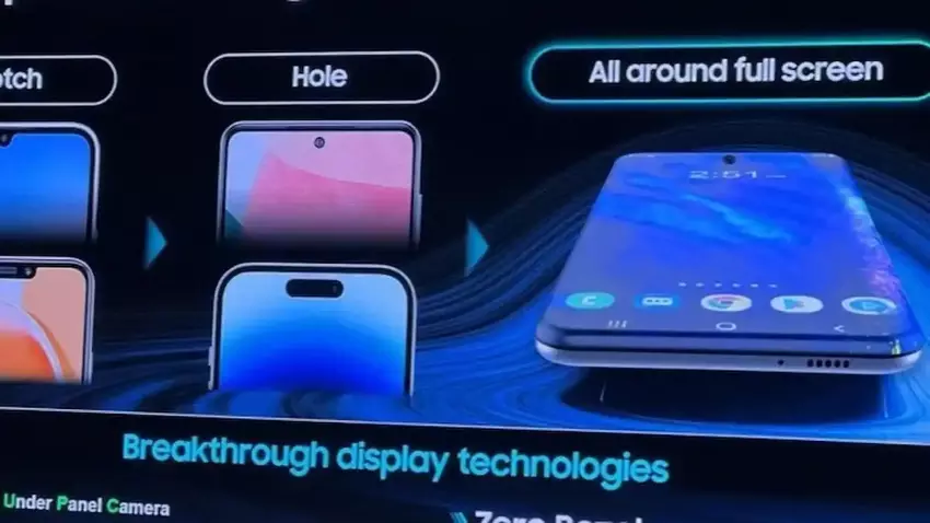 Samsung heeft het eerste volledig randloze OLED-scherm voor smartphones onthuld