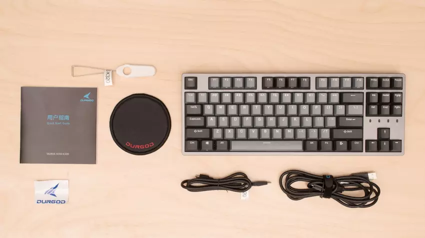 Durgod Taurus K320 geluidsarme gaming toetsenbord