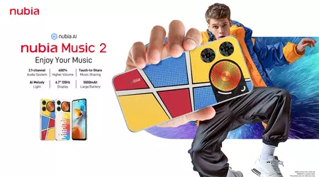 ZTE heeft een nieuwe Nubia Music 2 muzieksmartphone onthuld met drie breedbandluidsprekers en ondersteuning voor DTS:X Ultra.