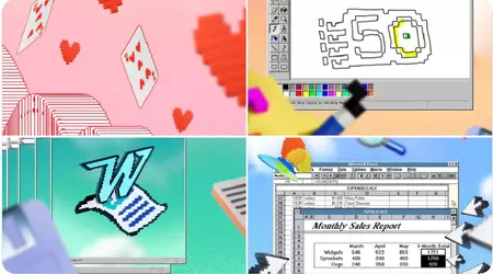 Microsoft heeft een collectie retro achtergronden voor smartphones gelanceerd met de iconische programma's