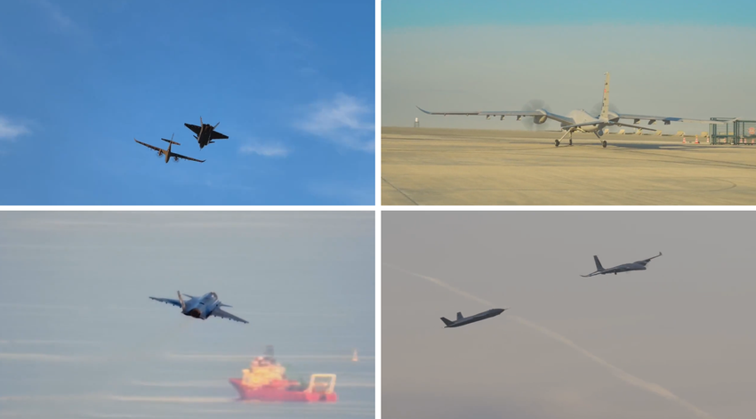 Bayraktar Kizilelma gevechtsdrone maakte een gezamenlijke vlucht met Bayraktar Akinci drone