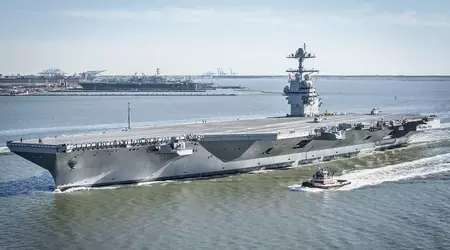 De Amerikaanse marine heeft 's werelds grootste vliegdekschip USS Gerald R. Ford ter waarde van meer dan 13 miljard dollar naar Turkije gestuurd.