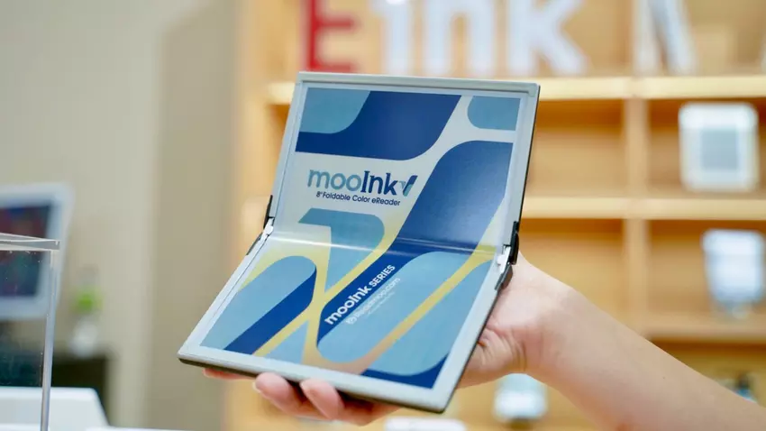Gepresenteerd MooInk V - de eerste opvouwbare e-book ter wereld met E Ink-display