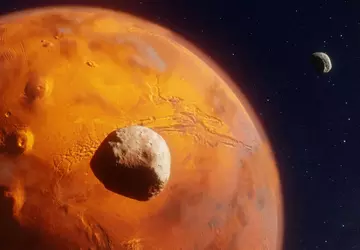Mars zou zijn twee satellieten kunnen ...