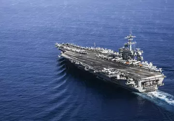 Amerikaans vliegdekschip USS Abraham Lincoln (CVN-72) ...