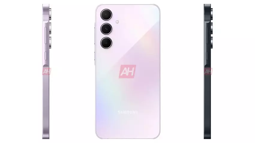 Drievoudige camera, metalen behuizing en platte randen: Samsung Galaxy A55 is verschenen op officiële renders