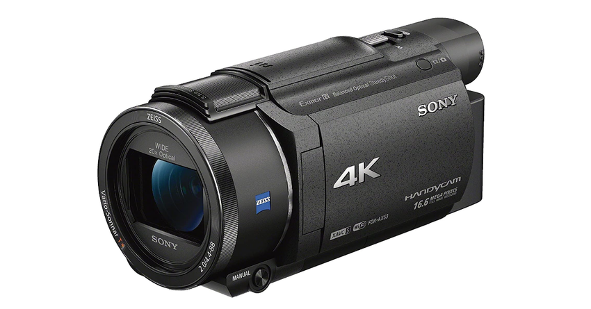 Sony FDRAX53/B 4K-camcorder voor weinig licht