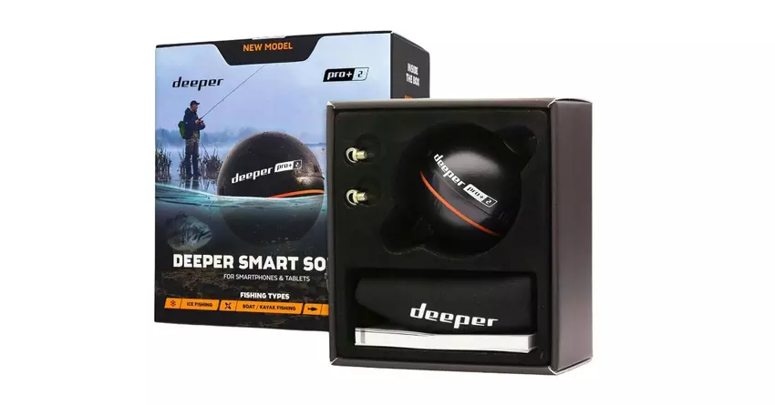 Deeper PRO+ 2 beste fishfinder voor vissen vanaf de oever