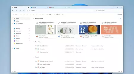 Microsoft test nieuwe Windows-versie met bijgewerkte Verkenner