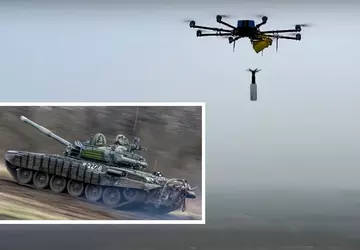 Oekraïense R18 drone vernietigt Russische T-72B ...