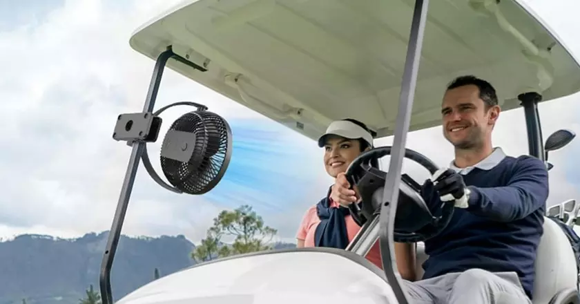 Koonie batterij aangedreven golfkar ventilator