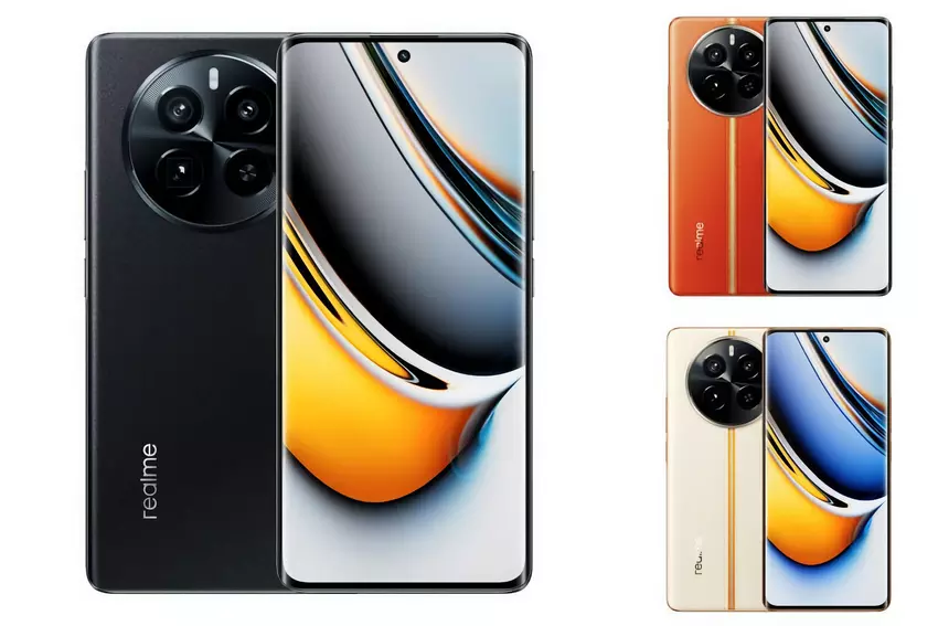 Gebogen display, drievoudige camera en drie kleuren: de realme 12 Pro is verschenen op hoogwaardige persrenders