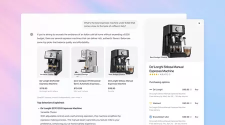 OpenAI heeft ChatGPT geüpdatet - nu zal de chatbot suggereren wat te kopen online