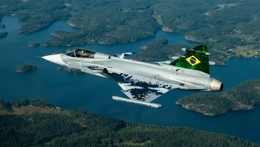 Saab en Embraer starten gezamenlijke assemblage van JAS 39 Gripen gevechtsvliegtuigen in Brazilië
