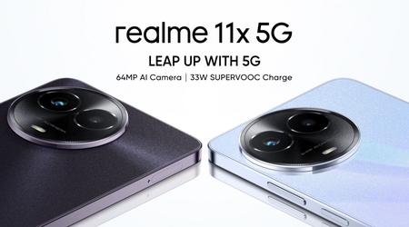 realme 11x 5G - Dimensity 6100+, 120Hz LCD-scherm en 5000 mA*h batterij voor minder dan $200