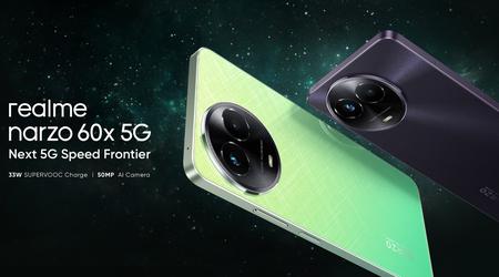 realme Narzo 60x 5G: 120Hz scherm, MediaTek Dimensity 6100 Plus-chip en 33W opladen voor $150