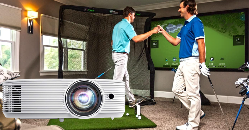 skytrak golf simulator projector