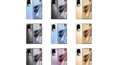 Hoogwaardige afbeeldingen van de OPPO Reno 10 smartphone zijn online opgedoken