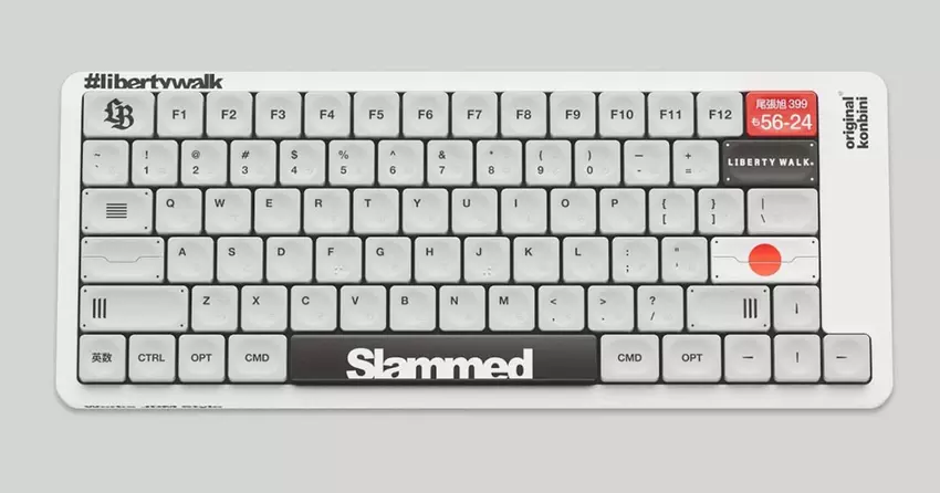 Origineel Konbini x Liberty Walk hebben een JDM-geïnspireerd mechanisch toetsenbord gemaakt
