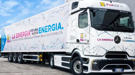 Supermarktketen Lidl is de eerste gebruiker van de elektrische Mercedes-Benz eActros 600 in Italië