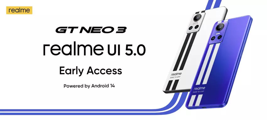 realme heeft het op Android 14 gebaseerde testprogramma realme UI 5.0 aangekondigd voor de realme GT Neo 3 en realme GT Neo 3 150W