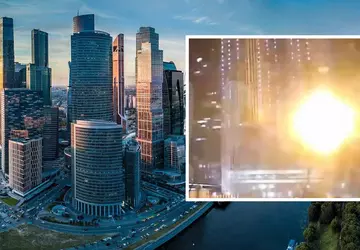 Kamikaze drones hebben het internationale zakencentrum ...